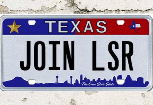 Join License Plate on White Block Background 